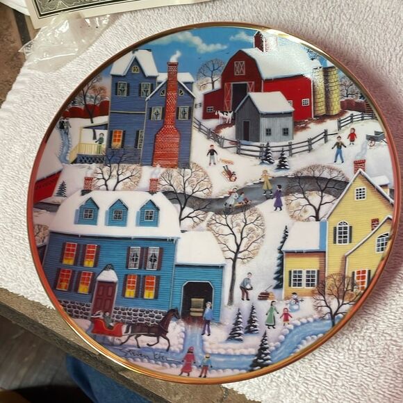Other - Winters Eve Decorative Plate by Steven Klein